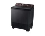 Samsung 8.0 Kg Semi Automatic Washing Machine with Toughened Glass Lid (WT80B3560RB) - Image 2