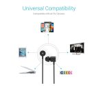 PLAZA Wired In Earphone with Mic (Black) - Image 7