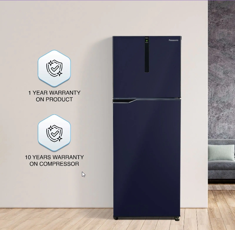 Panasonic Double Door Refrigerator, Deep Ocean Blue,3 Star 6-Stage