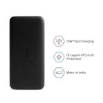 Redmi 10000mAh Li-Polymer Power Bank With 10W Fast Charging,Dual ports(Black) - Image 2