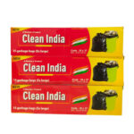 Clean India Black Garbage bag Extra Large Size combo | Pack of 3 Roll | 45 Bags | 76x94cm | 30x37in | compostable | biodegradable | Suitable for Home Kitchen Toilet Office Dustbin