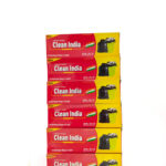 Clean India Black Garbage bag Large Size combo | Pack of 5 Roll | 75 Bags | 60x81cm | 24x32in | compostable | biodegradable | Suitable for Home Kitchen Toilet Office Dustbin