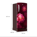Haier 185 Litres, 2 Star Direct Cool Refrigerator (HRD-2062PRP-N Red) - Image 2