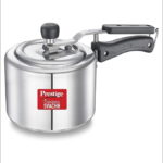 Prestige Svachh, 2 Litres, Straight Wall Aluminium Inner Lid Pressure Cooker, with Deep Lid for Spillage Control (Silver) (10729)