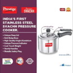 Prestige Svachh, 2 Litres, Straight Wall Aluminium Inner Lid Pressure Cooker, with Deep Lid for Spillage Control (Silver) (10729) - Image 3
