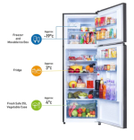 PANASONIC Double Door Frost Free Refegerator 307 LTR REF (NR-TG322BPKN) - Image 2