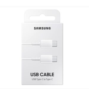 Samsung Original Type C to C Cable - 3.28 Feet (1 Meter) Compatible with Smartphone,White