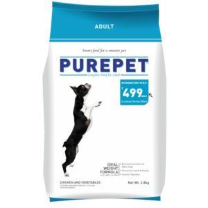 Purepet Adult Dry Dog Food,Chicken and Vegetable Flavor 2.8Kg Pack