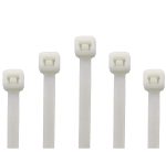 Self Locking Cable Ties | 100 Pieces,(150mm x 3mm) White | Heat Resistant Cable Zip Ties | Self-Locking Cable Organizer | Anti - Slip Wire Organizer | For Indoor & Outdoor Use - Image 3