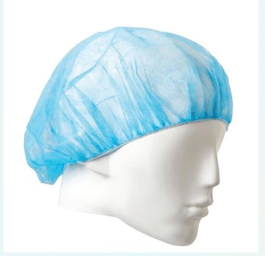100 Disposable Clear Mop Mob Caps Clipped Hair Head Cover Shower Cap Plastic For Beauty Salon,Food Service,Hospitals,Laboratories,Manufacturing Or Spray Tanning