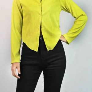 Ribbed Collar Top for Women