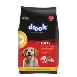 Drools Puppy Dry Dog Food Chicken and Egg 3kg Pack