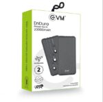 EVM EnDuro Power Bank 20,000mAh - Portable Charger with In-Built Micro USB, Type-C & Lightning Cable - 2 Years Warranty - Compatible with All Smartphones - Metallic Black - Image 5
