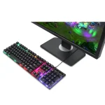 Enter Fighter USB Gaming Keyboard with Rainbow LED Lights, Windows Lock Key with 12 Multimedia Keys, Splash Resistant, LED Control Key - Image 2