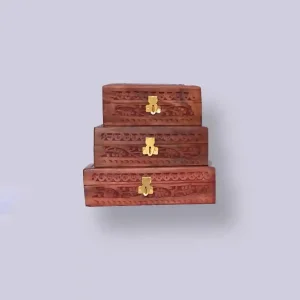 HOME Jewellery box set storage Box  (Set of 3)