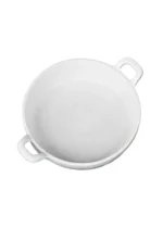 Round Servo Dish With Handle