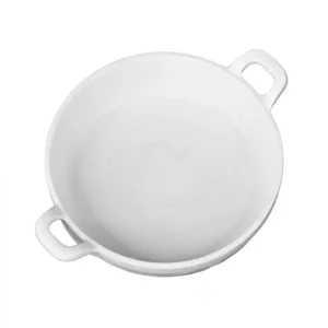Round Servo Dish With Handle