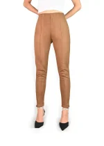 High-Waisted MNG Trousers (Brown) - Image 2