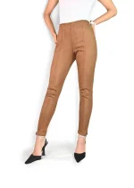 High-Waisted MNG Trousers (Brown)