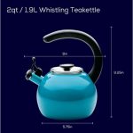 Whistling Tea Kettle Turquoise 1.9 Litres - Image 2