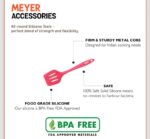 Meyer Silicone Slotted Turner, Red (Silicone Spatula) - Image 2