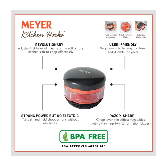 Screenshot_55 Meyer Kitchen Hacks Mini Handy Chopper, 125ml - Image 3