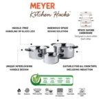 Meyer Kitchen Hacks 3 Piece Casserole Biryani Pot Set - Image 5