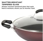 Meyer Merlot Non-Stick Kadai/Wok with Lid, 20cm - Image 5