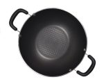 Meyer Merlot Non-Stick Kadai/Wok with Lid, 26cm - Image 3