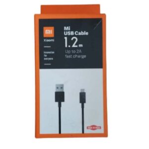 Mi Micro USB Cable 2.4 A 120 cm(Compatible with Android and Other Micro USB Supported Devices, Black, One Cable)