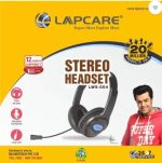 LAPCARE LWS-004 Wired Headset  (Black, On the Ear)