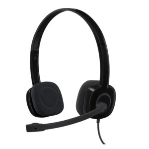 Logitech H151 Wired On Ear Headphones With Mic (Black)