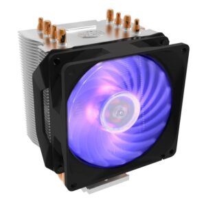 Cooler Master Hyper H410R RGB CPU Cooler - 92mm Fan | Support AMD & Intel CPU Socket AM4, AM3, LGA 1700, 2011, 1151, 1150 | PWM Case Fans | Direct Contact Technology | 4 Heat Pipes