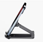 Ambrane Mobile Holding Tabletop Stand, 0-135 Perfect View, Height Adjustment, Wide Compatibility, Multipurpose, Anti-Skid Design (Twistand, Black) - Image 2