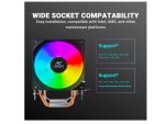 Ant Esports ICE-C200 V2 CPU Cooler/CPU Fan with Rainbow LED Fan | Support - Intel : LGA1700 / 115X / 1200/1366 x 775 & AMD : AM5, AM4, AM3+, AM3, AM2+, FM2, FM1 - Image 6