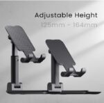 Ambrane Mobile Holding Tabletop Stand, 0-135 Perfect View, Height Adjustment, Wide Compatibility, Multipurpose, Anti-Skid Design (Twistand, Black) - Image 6