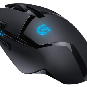 Logitech G402 Hyperion Fury Wired USB Gaming Mouse, 4,000 DPI Optical Tracking, Reduced Weight, 8 Programmable Buttons, PC/Mac - Black