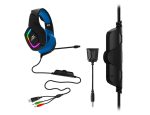Ant Esports HD RGB LED Gaming Headset (H530 - Black & Blue) - Image 4