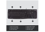 Logitech K120 Wired Keyboard for Windows, USB Plug-and-Play, Full-Size, Spill-Resistant, Curved Space Bar, Compatible with PC, Laptop - Image 2