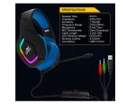 Ant Esports HD RGB LED Gaming Headset (H530 - Black & Blue) - Image 6