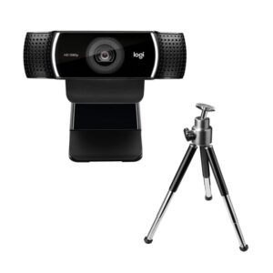 Logitech C922 Pro Stream Webcam, HD 1080p/30fps or HD 720p/60fps - Black (960-001090)