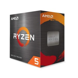 AMD 5000 Series Ryzen 5 5600X Desktop Processor 6 cores 12 Threads 35 MB Cache 3.7 GHz Upto 4.6 GHz AM4 Socket 500 Series Chipset (100-100000065BOX)
