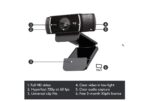 Logitech C922 Pro Stream Webcam, HD 1080p/30fps or HD 720p/60fps - Black (960-001090) - Image 2