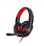 Foxin® FHM-Techno USB Wired Gaming Headset for PC | with 40mm Large Driver & 1.6 Meter Tangle Free Cable | Noise Cancelling Microphone | in-line Control | Red & Black Color