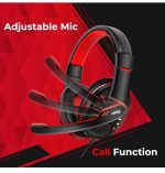 Foxin® FHM-Techno USB Wired Gaming Headset for PC | with 40mm Large Driver & 1.6 Meter Tangle Free Cable | Noise Cancelling Microphone | in-line Control | Red & Black Color - Image 6