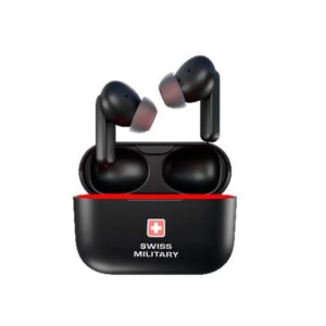 Swiss Military True Wireless in Ear Earpods with 30H Playtime, Bluetooth Version 5.1, Environmental Noise Cancellation