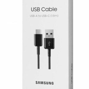 Samsung Original USB A to C Cable - (1.5M), Compatible Smartphone, Black