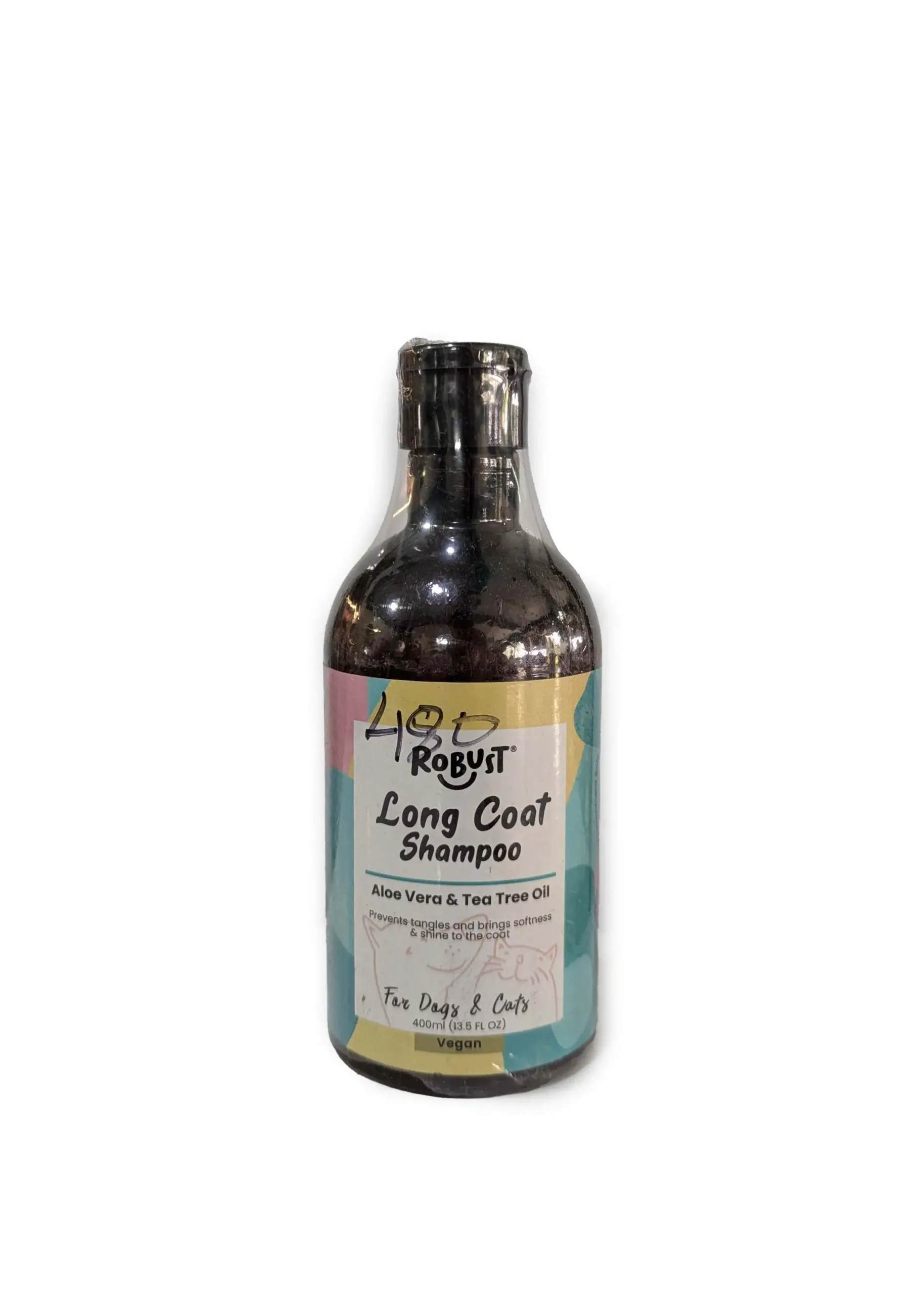 PXL_20240625_082030972 Robust Long Coat Shampoo for Dogs & Cats 400ml (Jojoba and Tea Tree Oil) - Image 1