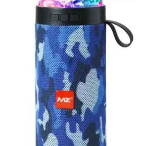 MZ M21VP (PORTABLE BLUETOOTH SPEAKER) Inbuilt Disco LED Light 10 W Bluetooth Speaker  (Blue Camouflage, Stereo Channel)
