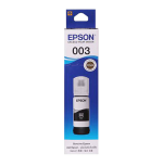 Epson 003 65 ml for EcoTank L1110/L3100/L3101/L3110/L3115/L3116/L3150/L3151/L3152/L3156/L5190 Black Ink Bottle